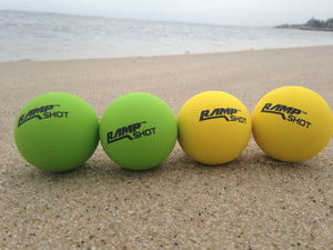 RampShot Authentic Replacement Balls - 2 Green and 2 Yellow for RampShot Game