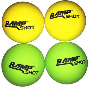 RampShot Authentic Replacement Balls - 2 Green and 2 Yellow for RampShot Game